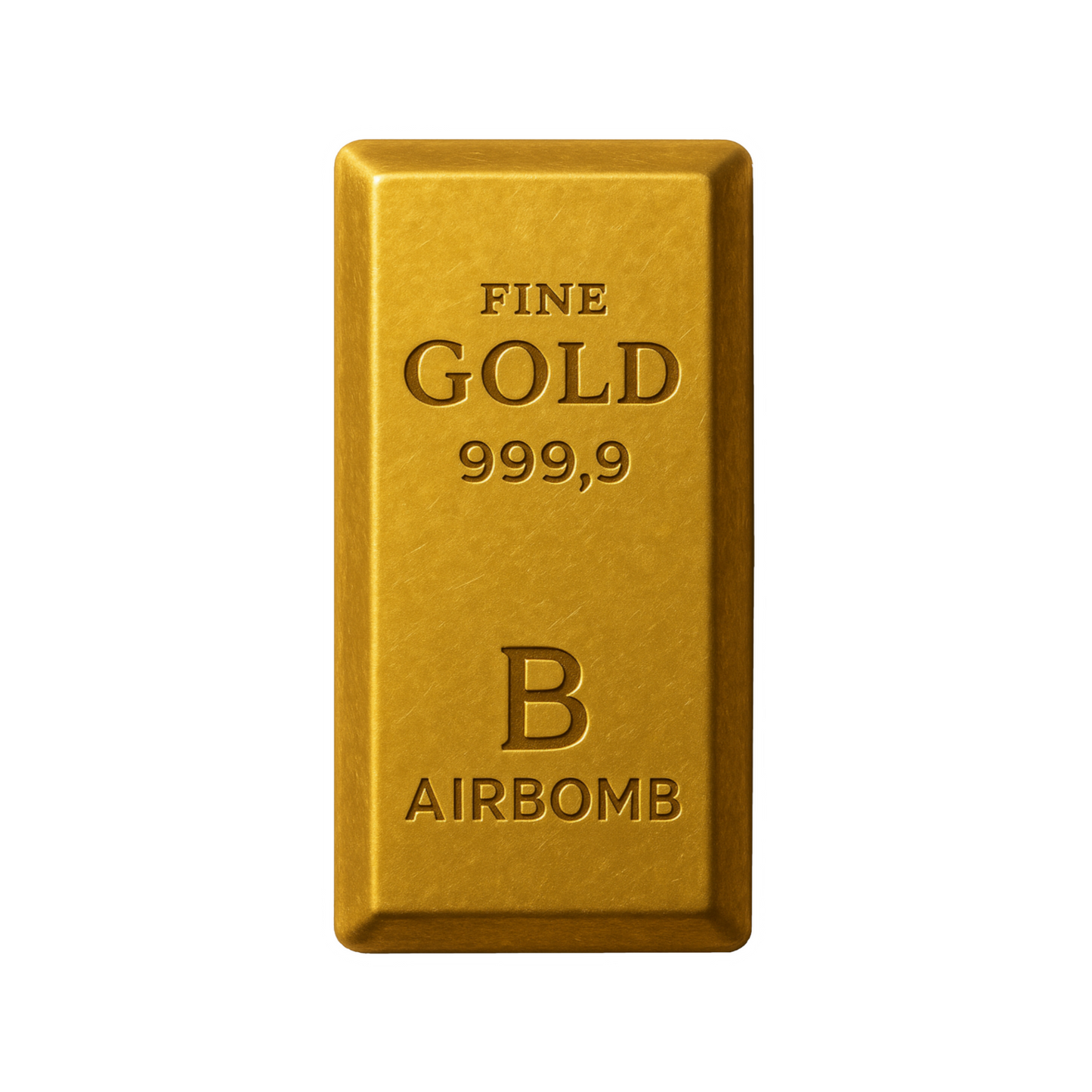 Vanilla Car Air Freshener - Gold Bar Design