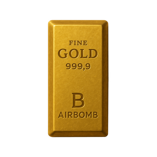 Vanilla Car Air Freshener - Gold Bar Design