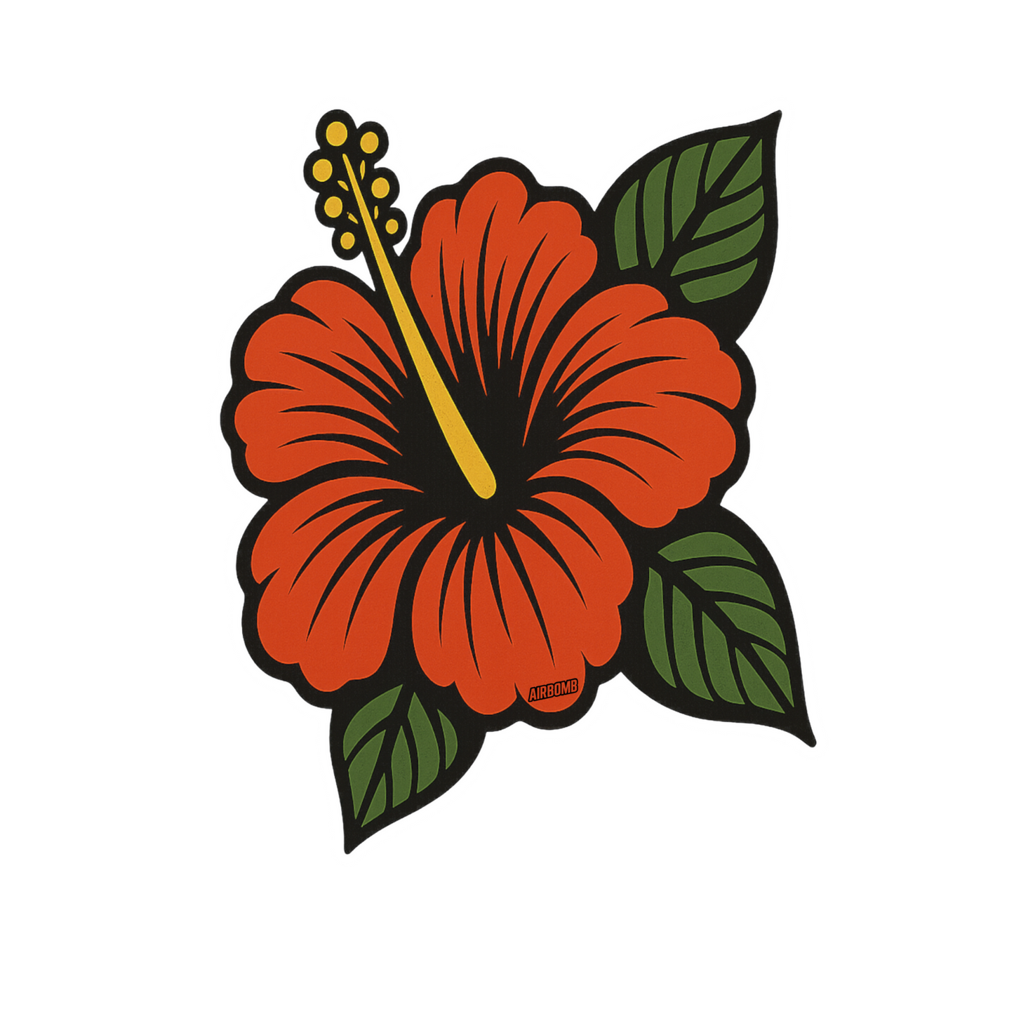Vanilla Car Air Freshener - Hibiscus Flower Design