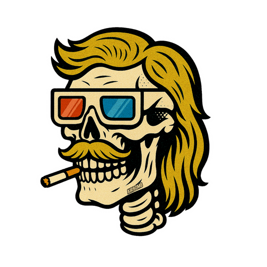 Vanilla Car Air Freshener - Mullet Skull Design