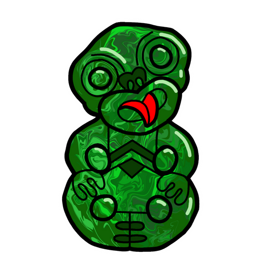 Vanilla Car Air Freshener - Green Tiki Design