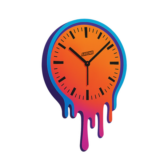 Raspberry Car Air Freshener - Melting Clock Design
