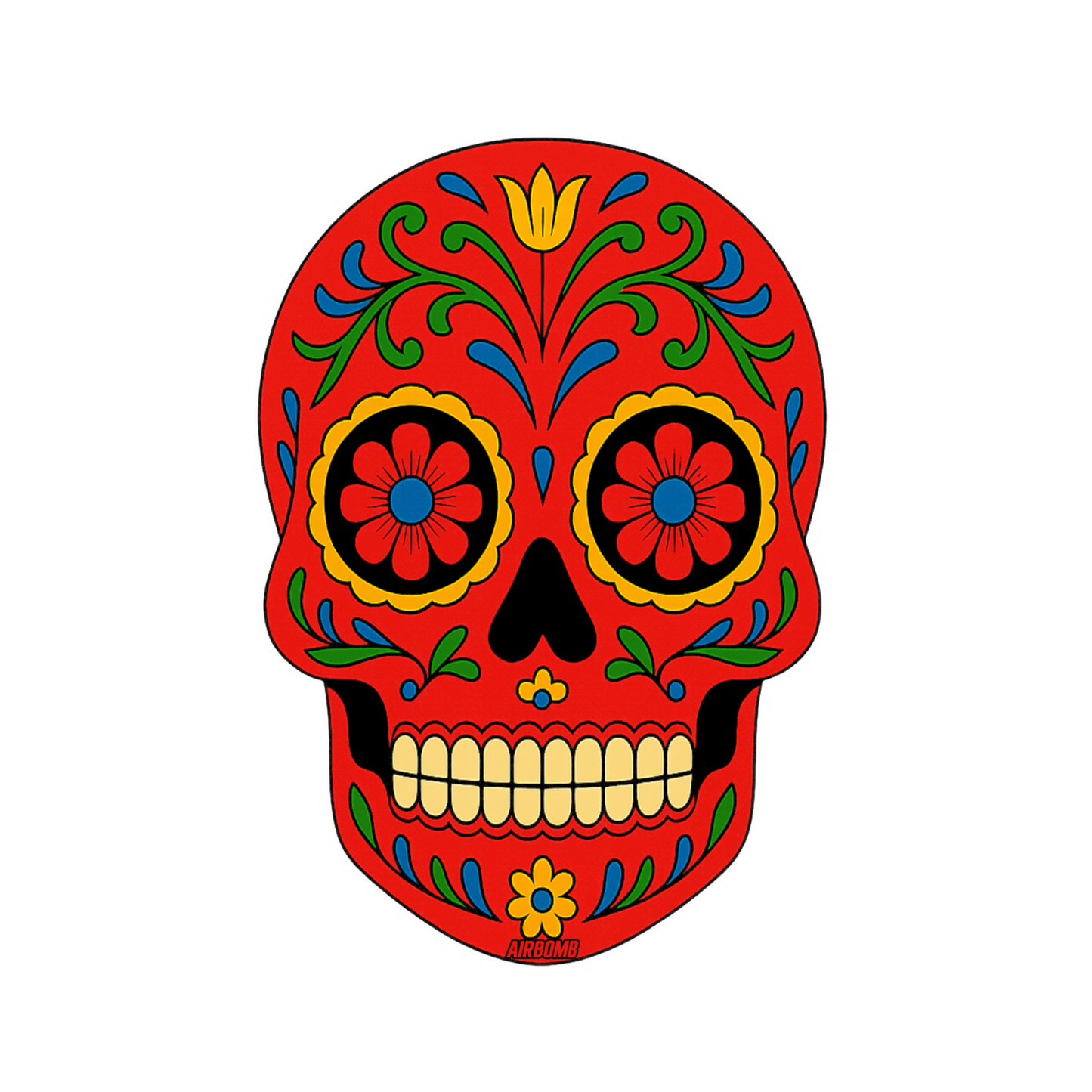 Raspberry Car Air Freshener - Red Mexican Mask