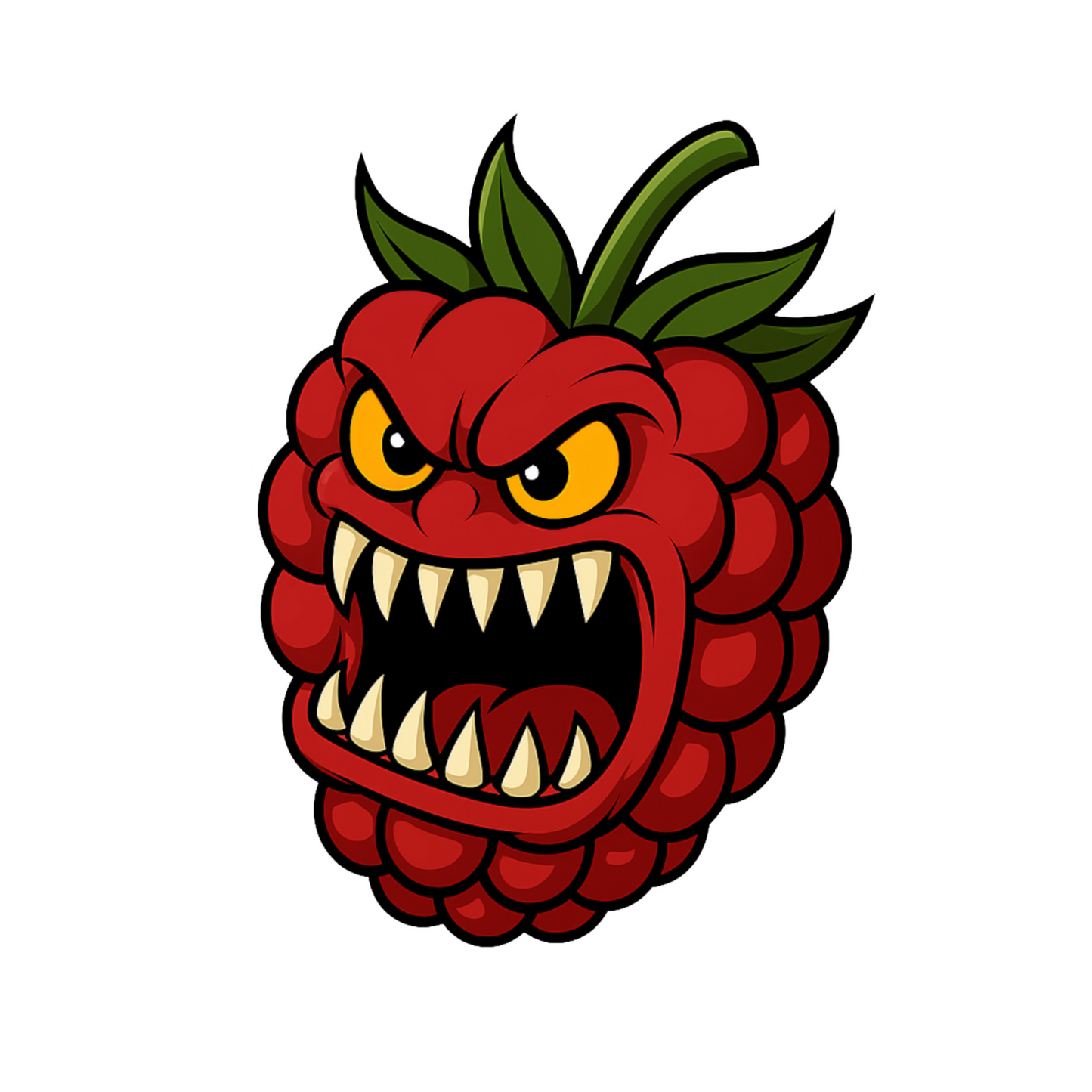 Raspberry Car Air Freshener - Angry Raspberry Design