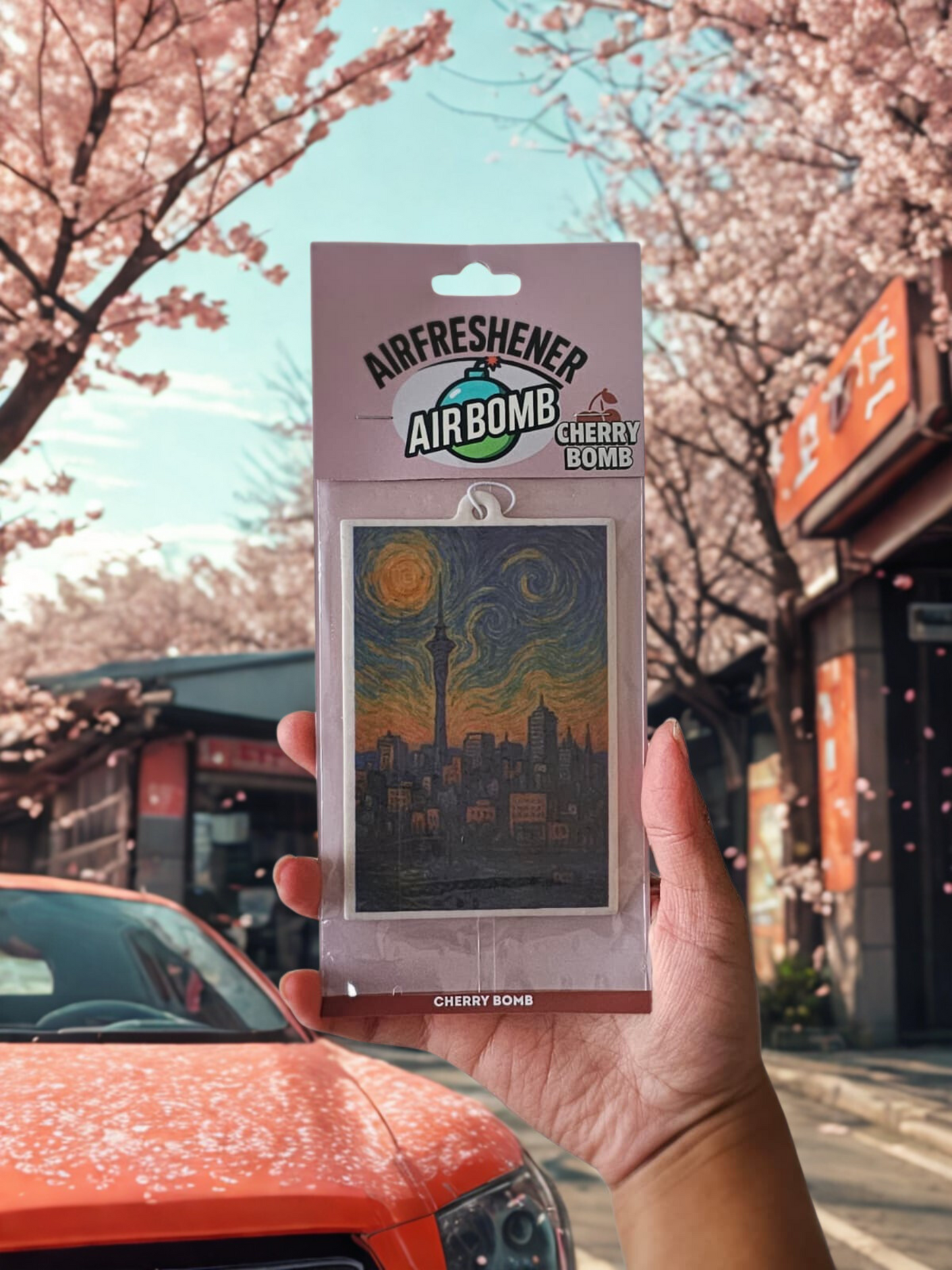 Auckland Skyline van Gogh